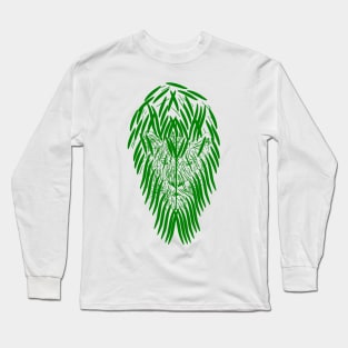 Lion, the king of the jungle in green Long Sleeve T-Shirt